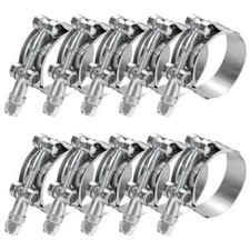 PEROMI 10Pack 304 stainless steel T Bolt Hose Clamp 36-44mm for 1.25" Hose ID...