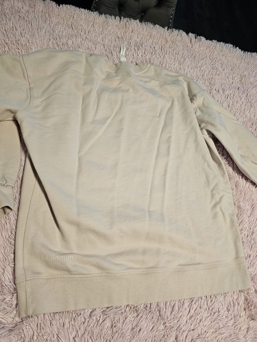 Lululemon Damen hellpfirsichfarben Rundhalsausschnitt Pullover Sweatshirt Größe 10 - Bild 5 von 7