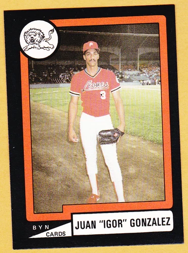 JUAN GONZALEZ LEONES DE PONCE 1988-89  PUERTO RICO #P-9, #105 OF 192