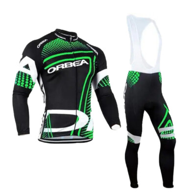 Radtrikot Winter Herren Langarm Bike Fahrradtrikot Trikot Fahrrad Langarm Set