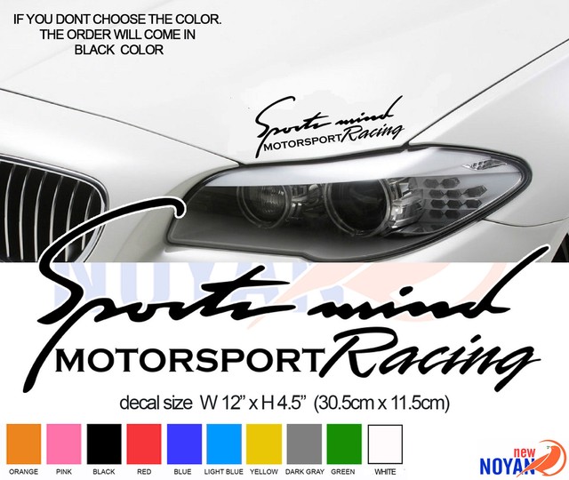 SPORTS MIND MOTORSPORT RACING, DECAL. VINYL CUT STICKER 30cm eBay