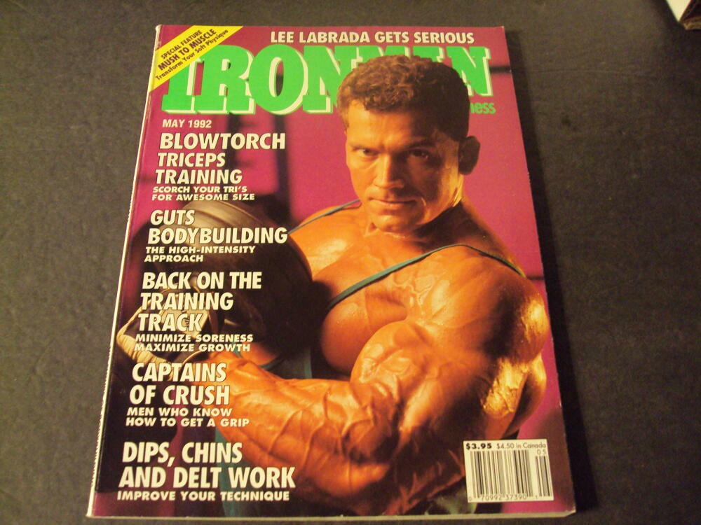 Ironman May 1992 Lee Labrada, Triceps Training ID:66795 UK