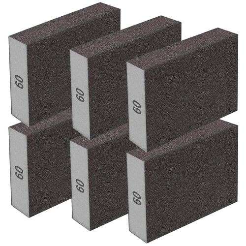 6Pcs Sanding Sponge 60 Grit Sanding Block Washable and Reusable for Wood, Metal, - Picture 6 of 12