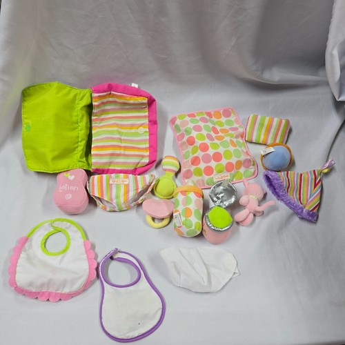 Manhattan Toy Wee Baby Stella Collection 15 piece diaper bag /changing mat set - Picture 2 of 6