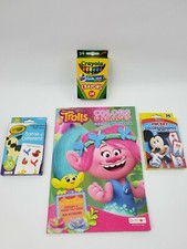 Pre School Lot Crayola Disney Flash Cards Crayons Trolls Activity Book