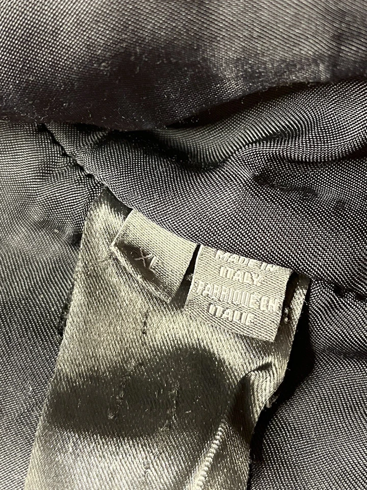 Slate & Stone Wool Herringbone Bomber Jacket Black/White Size XL - Image 3 of 4