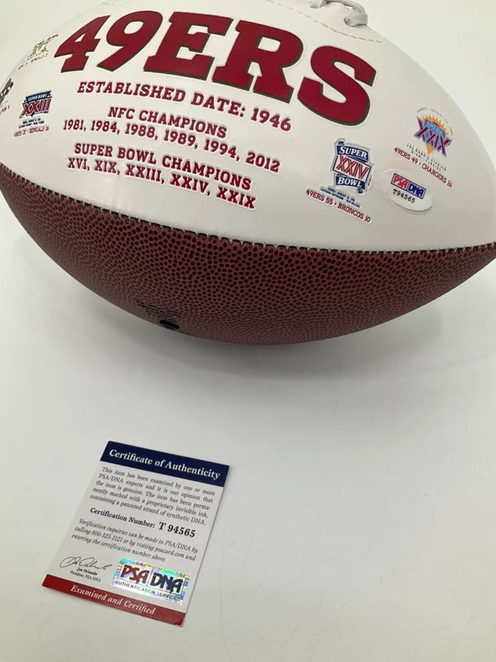 ALDON SMITH SAN FRANCISCO 49ERS AUTOGRAFIADO LOGOTIPO FIRMADO FÚTBOL CERTIFICADO DE AUTENTICIDAD PSA Foto 4 de 4