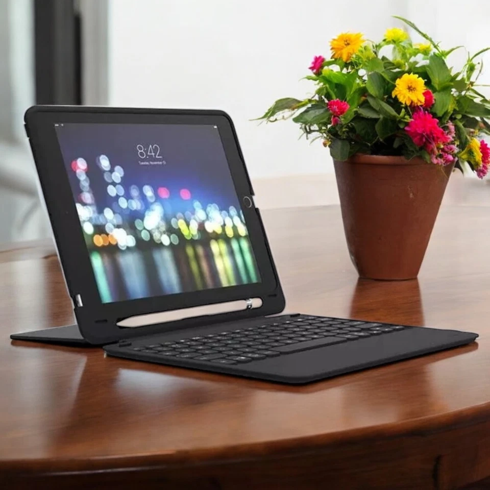 ZAGG iPad 6th/5th/Air 1 Gen Generation (9.7-inch) Case Bluetooth Keyboard Cover - Image 4 of 4