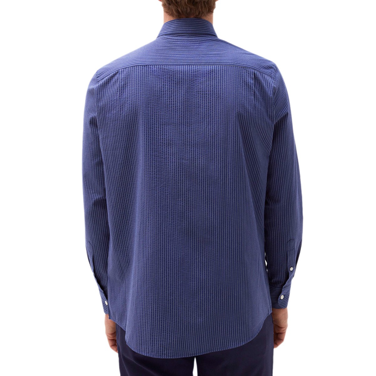 Camicia Donna A Righe Camicia Oversize In Cotone - A Maniche Lunghe - Lungo - Bianco/righe Camicia A Righe Elegante