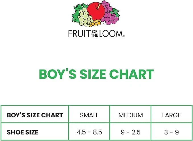 Носки на лодыжку прочные для мальчиков Fruit of the Loom упаковка 10 шт. - Изображение 3 из 3