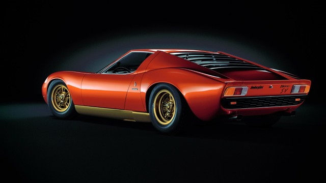 Lamborghini Miura Orange Retro Vintage High-Quality 22inx17 Art Poster Print Lamborghini Miura Orange Retro Vintage High-Quality 22inx17 Art Poster Print
