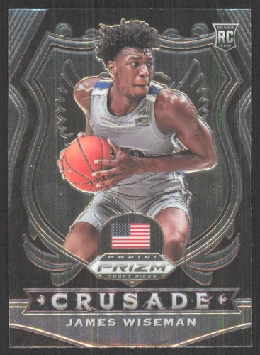 2020-21 Panini Prizm Draft Picks Crusade James Wiseman Rookie #82