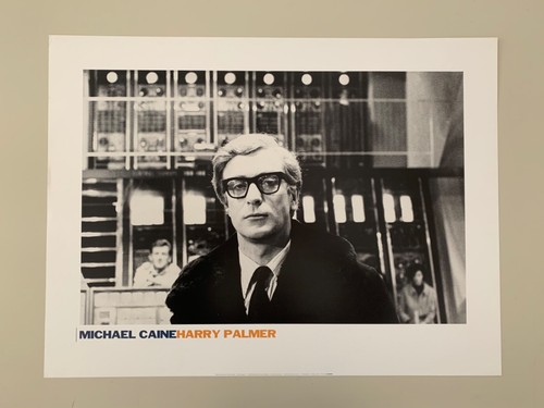 HARRY PALMER, MICHAEL CAINE, SELTENER KUNSTFOTODRUCK DER 1990ERer