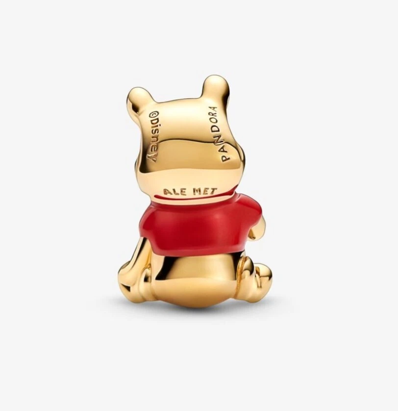 Pandora Disney Winnie Puuh Bär 14K Vergoldet Charm Anhänger  - Bild 2 von 4