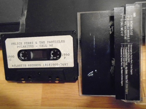 RARE PROMO Felice Perri & The Particles CASSETTE TAPE pop rock synth UNRELEASED - Picture 2 of 2