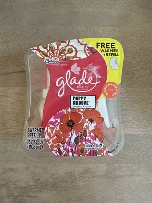Glade Plugins Poppy Groove Refill And Warmer Currant / Poppy Scent