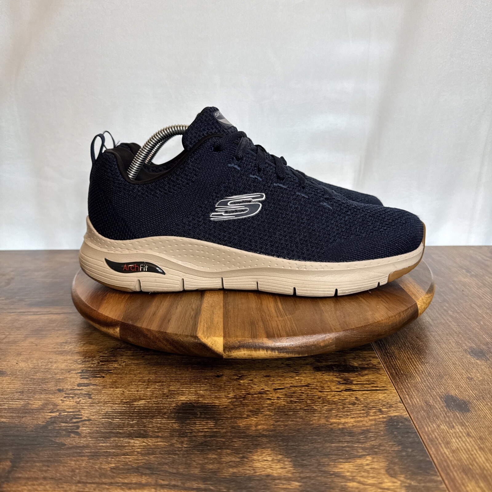 Skechers Men's Sz 10 Paradyme Arche Fit Lace Up Blue Athletic Trainer Shoes