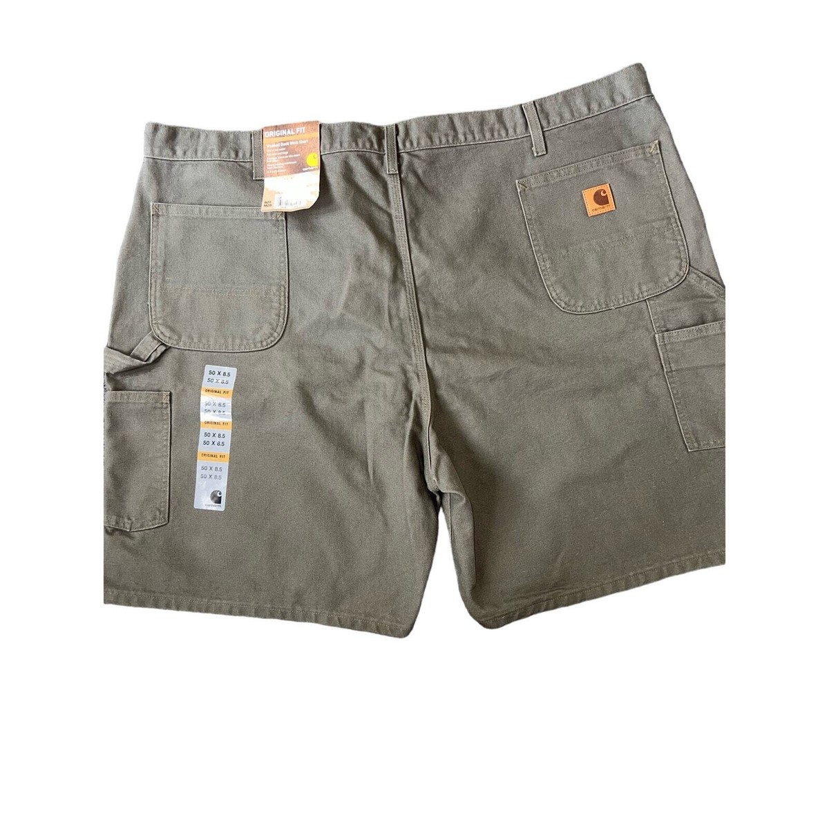 NWT Carhartt Men's Original Fit Washed Duck Work Shorts 50 x
