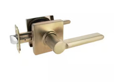 Defiant hall and closet lever passage set, Tonebridge, Brushed Gold/Satin Brass