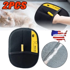 1Pair Pet Hair Remover Electrostatic Gloves for Grooming&Cleaning US