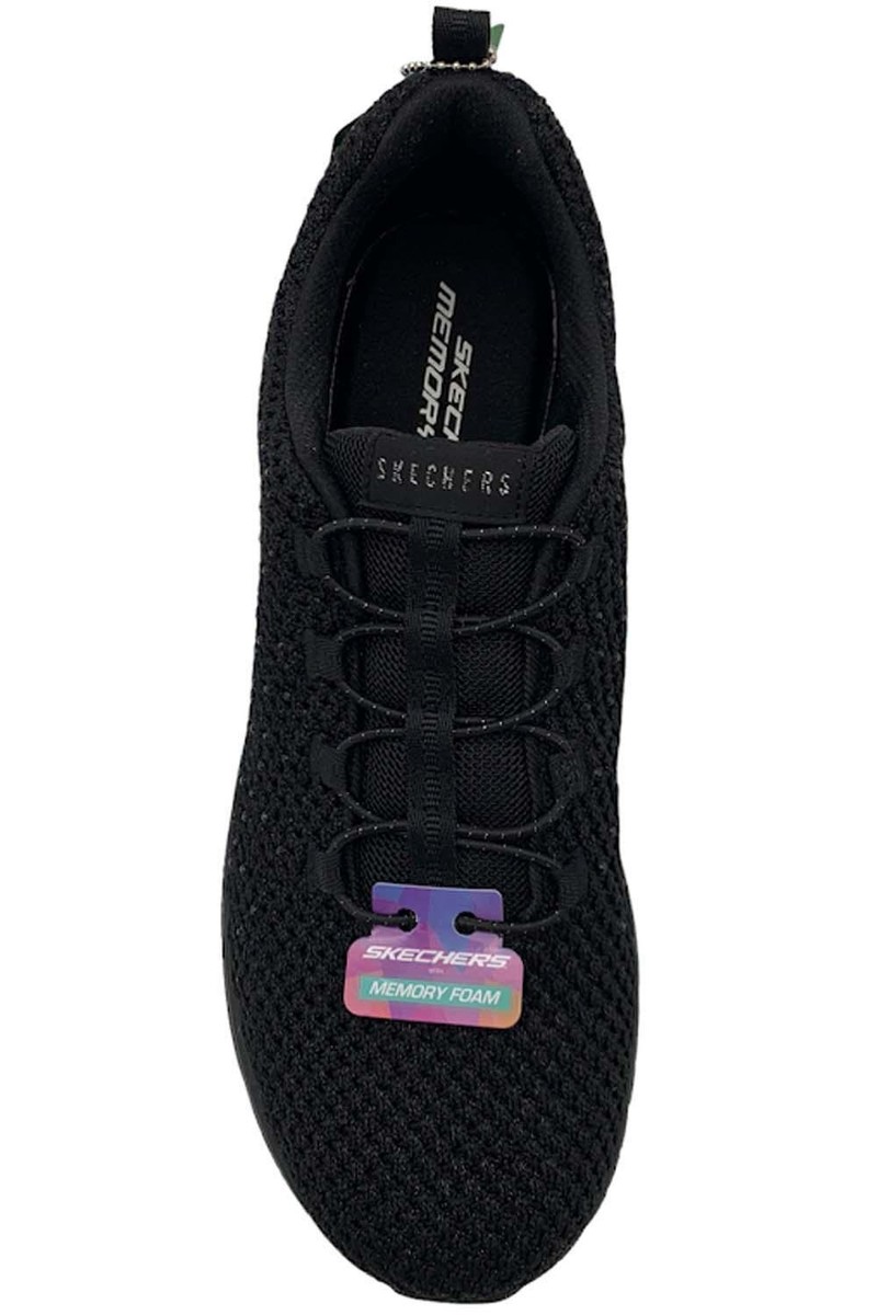 Skechers Virtue Rhinestone Vegan Sneakers Glamour Black | eBay