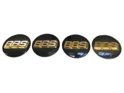 BBS Center Cap Inserts 56mm Black Gold 00-05 mk4 VW GTI Jetta 56.24.039
