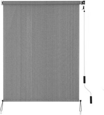 Outdoor Sunshade Roller Shade 4'W x 8'H 48" Wx96 H , Exterior Cordless Roll Up