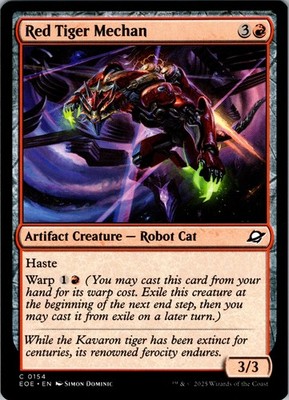 Red Tiger Mechan   C      Normal   Edge of Eternities   #154   NM   MTG