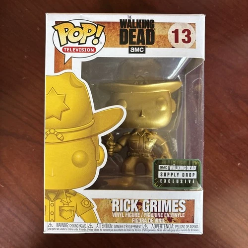 Funko Pop! Vinyl: The Walking Dead - Rick Grimes (Gold) Supply Drop Exclusive