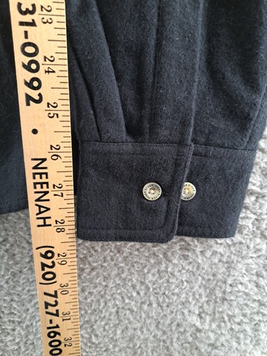 Camisa de Trabajo Gamuza Sugar River Para Hombres Grande Negra Carbón Gruesa Resistente Bolsillos Nueva con Etiquetas - Imagen 8 de 14