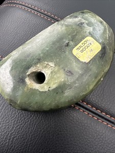 Vtg Carved Jade Desk Pen Stand As Is