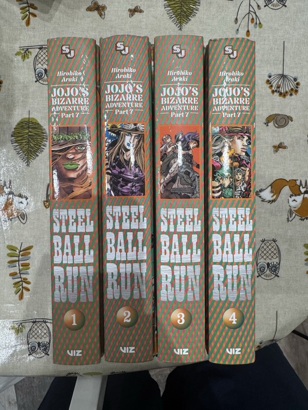 JoJo's Bizarre Adventure Steel Ball Run Volumes 1-4 Hardback English Manga