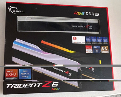 G.SKILL Trident Z5 RGB White DDR5 64GB (2x32GB) 6000MT/s CL36