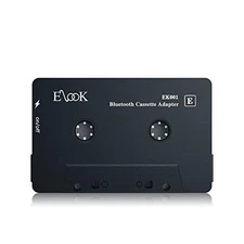  Car Audio Receiver, Bluetooth Cassette Receiver Tape Aux Adapter Player Black