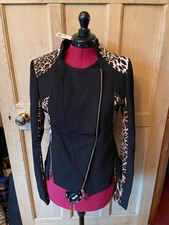 Krisp ladies black and leopard print jacket-  Brand new with tags ! 