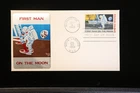 FIRST DAY COVER FIRST MAN ON THE MOON STAMP JULY 20 1969 WASHINGTON DC FIRST