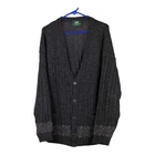 Unbranded Cardigan - 3XL Grey Wool Blend