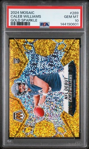 Caleb Williams 2024 Mosaic Gold Sparkle /24 Rookie PSA 10 Gem Mint #289 Bears RC