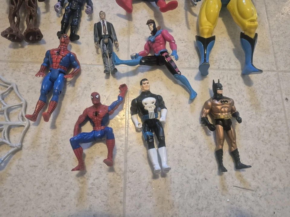 Batman DC And Other Vintage Mixed Figure Lot Super Hero Villian - Image 2 of 4