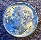 1947 P Roosevelt Dime 10C Silver Uncirculated Uncertified US Coin