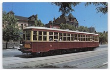 Toronto TTC Peter Witt Streetcar 2424 Queen St Spadina Ave Postcard