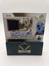 Ka'Deem Carey 2025 SP Game Used CFL Gold Autographed Patch Card 8/50