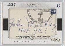 2017 Certified Cuts Legendary Cuts 15/27 John Mackey #LC-MA Auto HOF 6m7