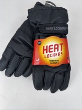 Heat Lockers Women  s M/L Thermal Gloves Black Warm Protected