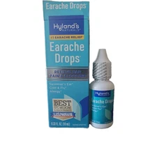 Hyland's Earache Drops 0.33 fl oz Relieves Ear Pain & Clogging Exp 05/2026
