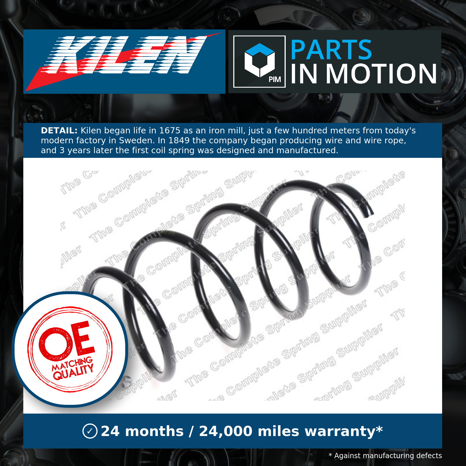 Kilen 22058 Front Coil Spring Fits Renault Megane 540100023R - Image 5