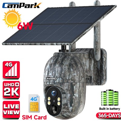 4G LTE Solar Wildlife Trail Kamera Wireless PTZ Überwachungskamera mit UK SIM Karte