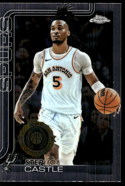 Stephon Castle 2025-26 Topps Chrome #228 Spurs FREE SHIPPING StackedPacks
