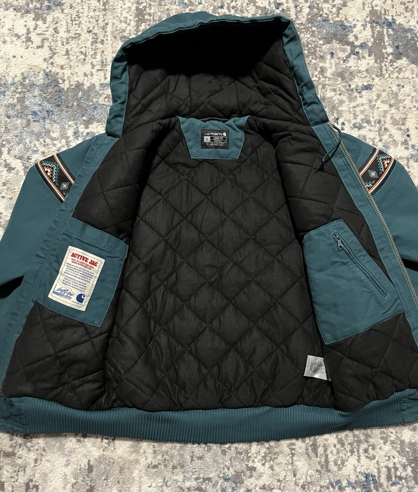 Carhartt Montana Active Jac 50th Anniversary Aztec Jacket Men’s Small thumbnail 8