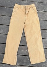 Carhartt Pants Used Classic Brown Youth Size 14 Adjustable